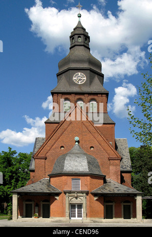 Chiesa protestante Johannesstift di Spandau a Berlino. Foto Stock