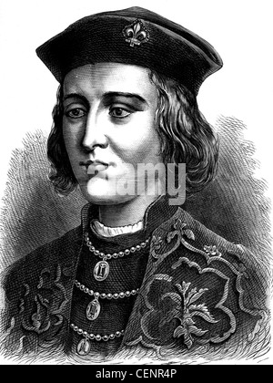 Edward IV (1442-1483), re d'Inghilterra dal1461 incisione su legno fine del secolo XIX - Londra Foto Stock
