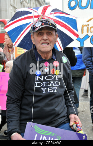 La riforma del welfare Bill protesta Oxford Circus London disabili blocco Regent Street Foto Stock