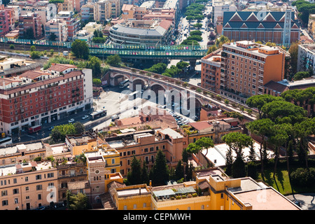 Vista da sopra su Roma, Italia Foto Stock