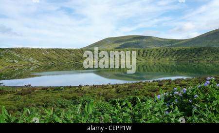 Plain Laguna (Lagoa Rasa) - sull isola di Flores (Azzorre - Portogallo) Foto Stock