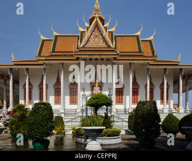 La Pagoda d'argento, Palazzo Reale di Phnom Penh Foto Stock