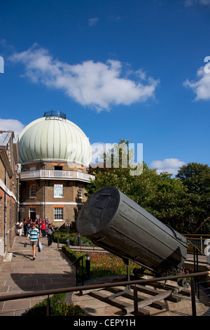 I rimanenti dieci piedi di William Herschel 40-piede telescopio, noto anche come il grande telescopio Forty-Foot, nel Royal Observ Foto Stock