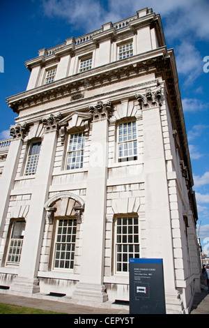 Re Carlo corte, parte dell'ex Old Royal Naval College di Greenwich. L'edificio è programmata un antico monumento ed elenco Foto Stock