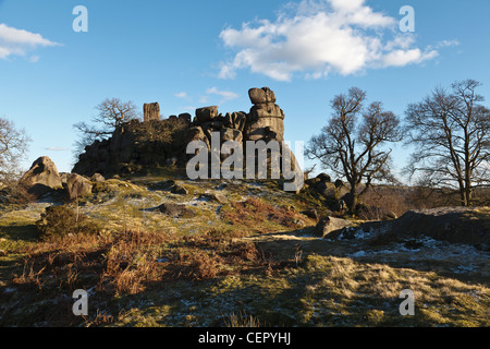 Robin Hood's Stride, Parco Nazionale di Peak District, Derbyshire, Inghilterra Foto Stock