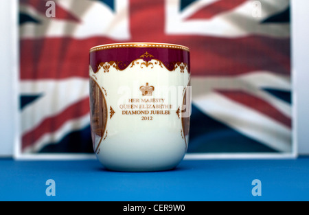 Queen Elizabeth II Diamond Jubilee Souvenir, Londra 2012 Foto Stock