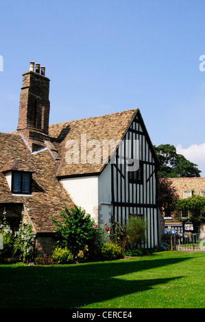 La casa dove Oliver Cromwell e la sua famiglia ha vissuto da 1636-1647. Oggi ospita la Ely Centro di informazioni turistiche. Foto Stock