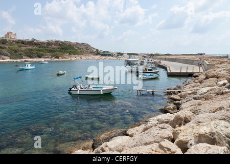 Agios Georgios marina vicino a Paphos, Cipro Foto Stock