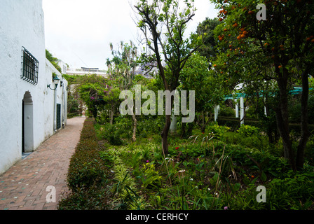 Giardini del Museo della Kasbah ,Tangeri, Marocco, Africa del Nord Foto Stock