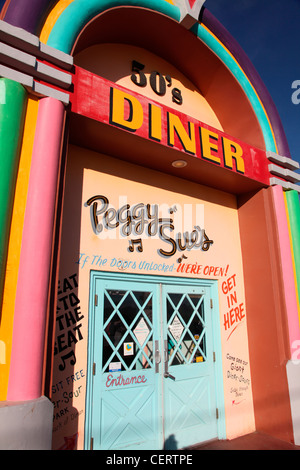 PEGGY SUE 50'S AMERICAN DINER sulla ROUTE 66,USA Foto Stock