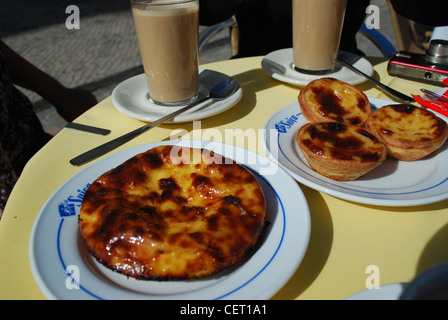 Torte portoghese a Lisbona Foto Stock