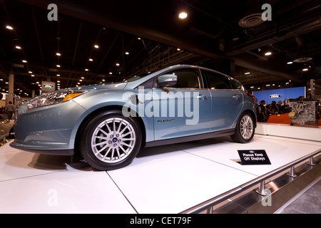 HOUSTON - Gennaio 2012: la Ford Focus auto elettrica a Houston International Auto Show Foto Stock