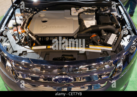 HOUSTON - Gennaio 2012: la Ford Focus motore ibrido a Houston International Auto Show Foto Stock