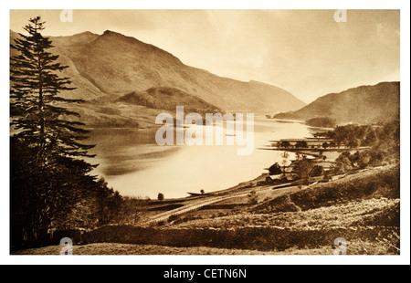 E Thirlmere Helvellyn Foto Stock