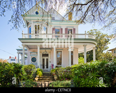 Casa vittoriana, Garden District di New Orleans Foto Stock