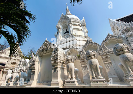 Chedi di Wat Ratchathiwat Ratchaworawiharn, Bangkok, Thailandia Foto Stock