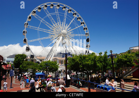 Ruota di eccellenza su Victoria & Alfred Waterfront complessa, Cape Town, Western Cape, Sud Africa Foto Stock