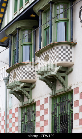 ValparaIso, in Cile. Palacio Baburizza (Palazzo Baburizza) che ospita il Museo delle Belle Arti di Valparaiso. Cerro Alegre. Foto Stock