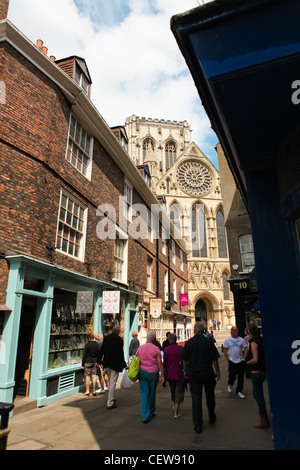 York Minster dal caos, York, Inghilterra Foto Stock