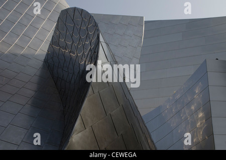 Disney Concert Hall, vista laterale, architetto Frank Gehry Foto Stock