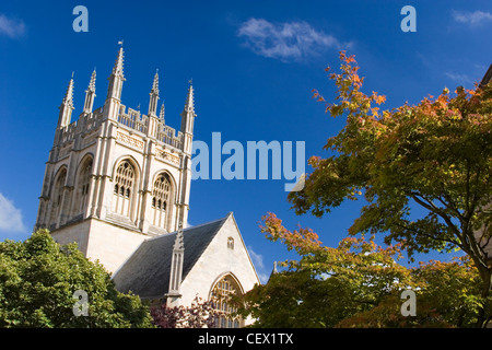 Cappella del Corpus Christi College in autunno. Foto Stock