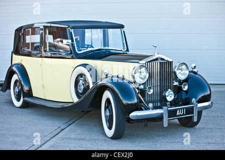 Fermo Rolls Royce, James Bond Classic car Foto Stock