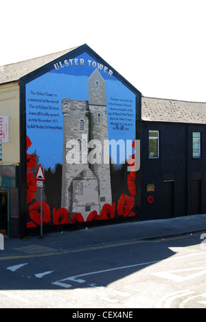 Ulster Torre numero murale 3033 Foto Stock