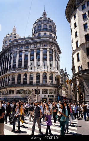 Avenida de la Florida, centro di Buenos Aires, Argentina Foto Stock