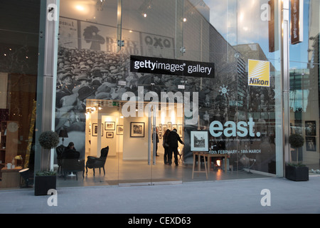 Il Getty Images Gallery in La Westfield Stratford City Shopping Centre in Stratford, UK. Foto Stock