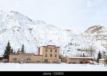 Piccolo hotel di campagna a rosedeer, Alberta, Canada Foto Stock