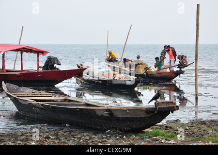 Lago Chilika in Orissa Foto Stock