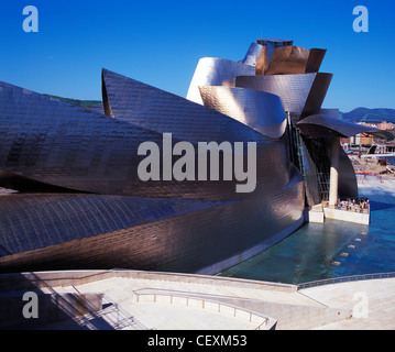 Museo Guggenheim, Bilbao, Pais Vasco, Spagna Foto Stock