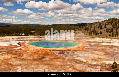 Grand Prismatic Spring Foto Stock