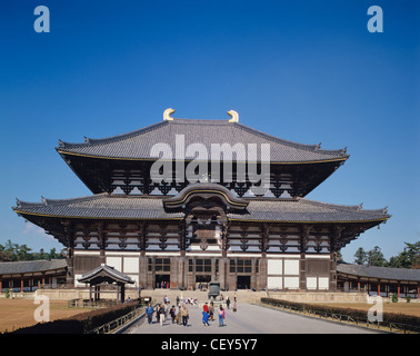L'antico Tempio di Todai-ji di Nara, Giappone Foto Stock