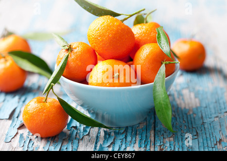 I mandarini freschi, arance Foto Stock
