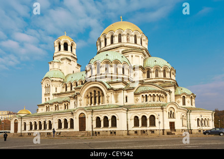 Chiesa cattedrale Alexander Nevski nel centro della capitale bulgara Sofia Foto Stock