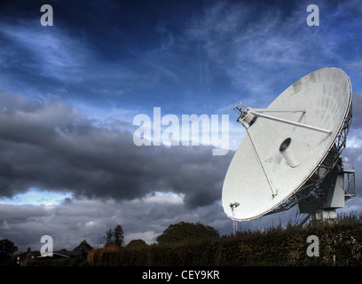 Il Plumley Radio Telescope, vicino a Northwich, Cheshire, North West England, Regno Unito Foto Stock