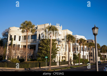 Case storiche in Charleston Foto Stock