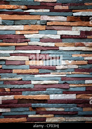 Sfondo astratto di pietra colorata texture a parete Foto Stock