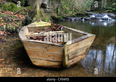 Caduta Littlebeck Foss, North Yorkshire Foto Stock