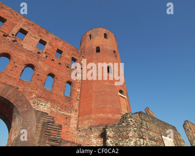 Torri Palatine (Porte Palatine) antica città romana gates Torino Foto Stock