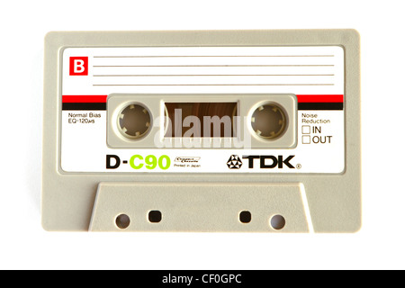 TDK C90 cassetta audio tape Foto Stock