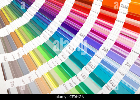 Aprire la guida di colore Swatch, primo piano Foto Stock