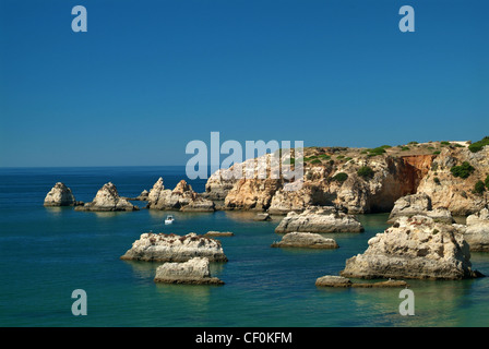 Praia do Alemao, spiaggia di Algarve, PORTOGALLO Foto Stock