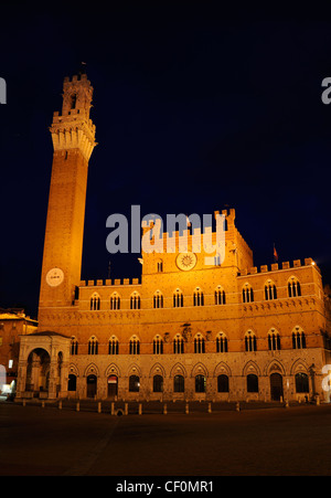 Siena - Palazzo Pubblico Foto Stock