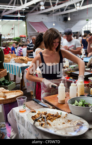 Woodstock - Food Court al vecchio mulino biscotto - Cape Town Foto Stock