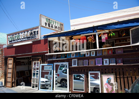 Telai rustico negozio il Sir Lowry Rd a Woodstock - Cape Town Foto Stock