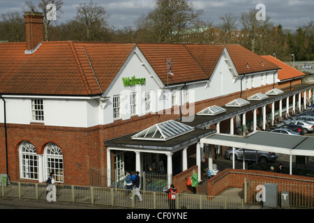 Waitrose Supermarket a Welwyn Garden City Foto Stock