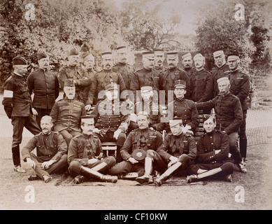 Evelyn generale di legno e di personale, Aldershot, Inghilterra circa 1889. British Army Vittoriano Foto Stock