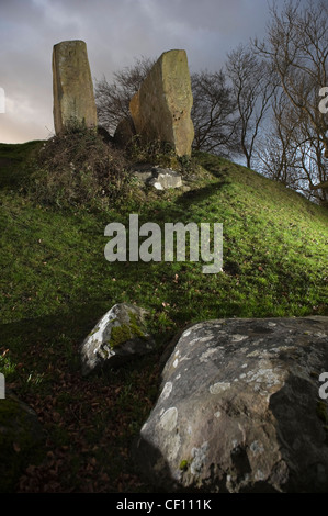 Neolitico Coldrum Chambered Long Barrow vicino Trottiscliffe, Kent, Regno Unito Foto Stock